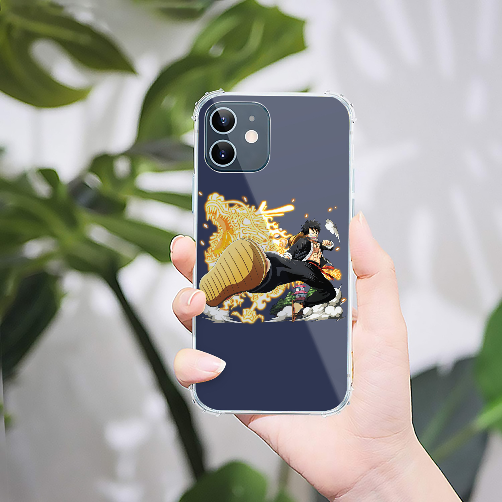 （画像用） ワンピース モンキー・D・ルフィ ONE PIECE Monkey D. Luffy 【iPhone 12シリーズ対応】透明スマホケース（クリアソフトケース）